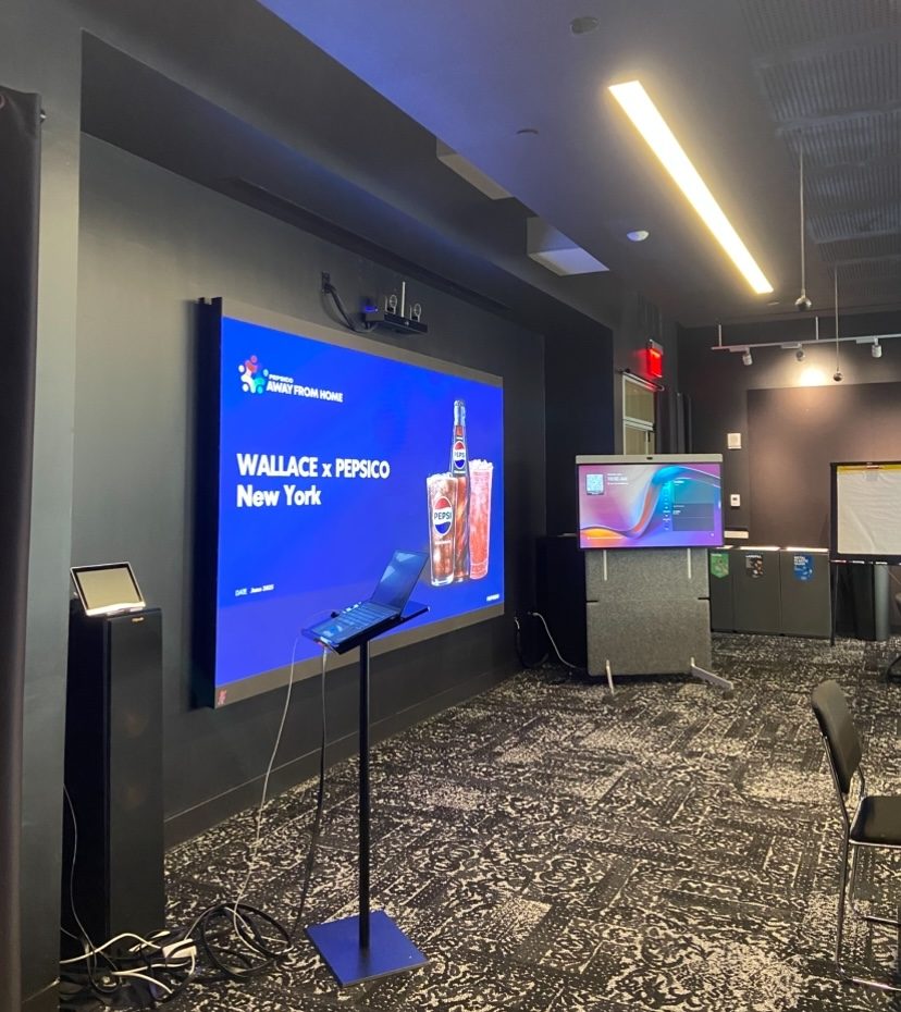 Wallace x PepsiCo New York presentation screen